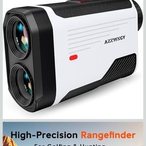 Black and White golf Rangefinder with slope